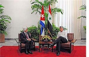 Diaz-Canel Meets with Special Envoy of Syrian President