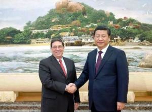 Chinese President Meets Cuban Foreign Minister 